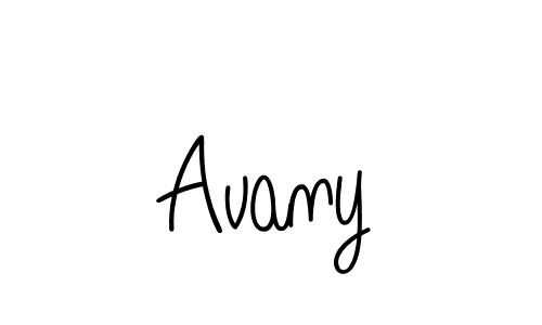 Avany stylish signature style. Best Handwritten Sign (Angelique-Rose-font-FFP) for my name. Handwritten Signature Collection Ideas for my name Avany. Avany signature style 5 images and pictures png