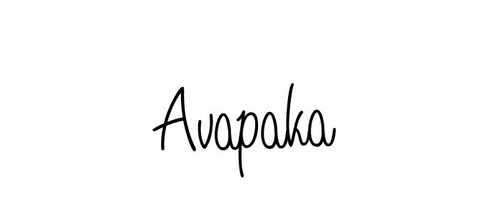 Also we have Avapaka name is the best signature style. Create professional handwritten signature collection using Angelique-Rose-font-FFP autograph style. Avapaka signature style 5 images and pictures png