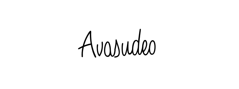 You should practise on your own different ways (Angelique-Rose-font-FFP) to write your name (Avasudeo) in signature. don't let someone else do it for you. Avasudeo signature style 5 images and pictures png