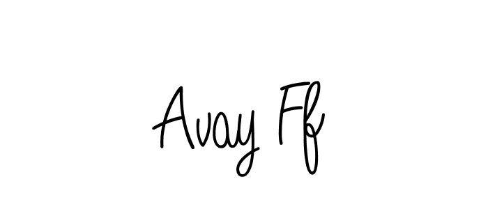 The best way (Angelique-Rose-font-FFP) to make a short signature is to pick only two or three words in your name. The name Avay Ff include a total of six letters. For converting this name. Avay Ff signature style 5 images and pictures png