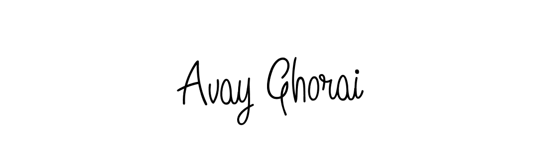 Make a beautiful signature design for name Avay Ghorai. With this signature (Angelique-Rose-font-FFP) style, you can create a handwritten signature for free. Avay Ghorai signature style 5 images and pictures png