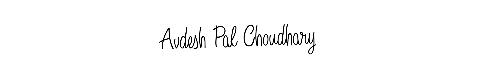 Also we have Avdesh Pal Choudhary name is the best signature style. Create professional handwritten signature collection using Angelique-Rose-font-FFP autograph style. Avdesh Pal Choudhary signature style 5 images and pictures png