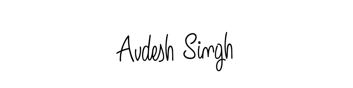 How to Draw Avdesh Singh signature style? Angelique-Rose-font-FFP is a latest design signature styles for name Avdesh Singh. Avdesh Singh signature style 5 images and pictures png