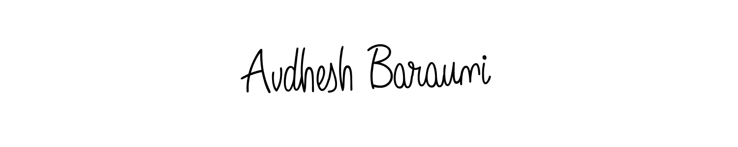 The best way (Angelique-Rose-font-FFP) to make a short signature is to pick only two or three words in your name. The name Avdhesh Barauni include a total of six letters. For converting this name. Avdhesh Barauni signature style 5 images and pictures png