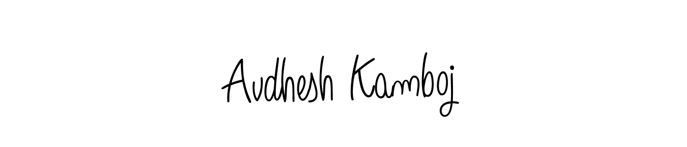 Best and Professional Signature Style for Avdhesh Kamboj. Angelique-Rose-font-FFP Best Signature Style Collection. Avdhesh Kamboj signature style 5 images and pictures png