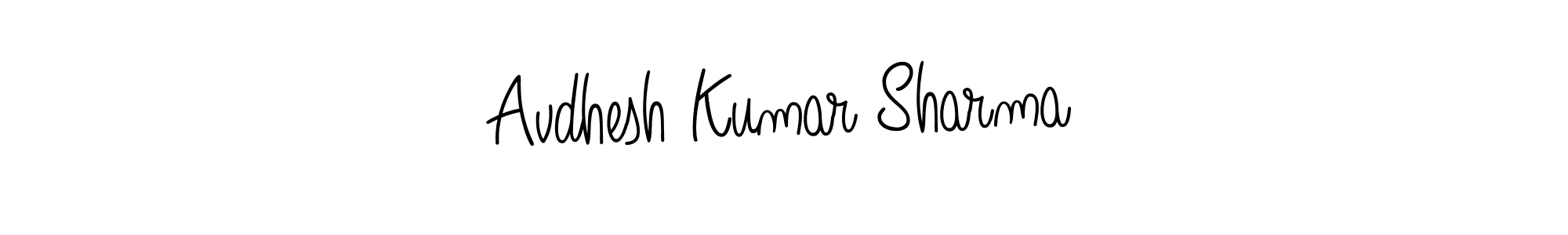 Make a short Avdhesh Kumar Sharma signature style. Manage your documents anywhere anytime using Angelique-Rose-font-FFP. Create and add eSignatures, submit forms, share and send files easily. Avdhesh Kumar Sharma signature style 5 images and pictures png