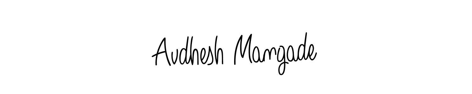 Design your own signature with our free online signature maker. With this signature software, you can create a handwritten (Angelique-Rose-font-FFP) signature for name Avdhesh Mangade. Avdhesh Mangade signature style 5 images and pictures png