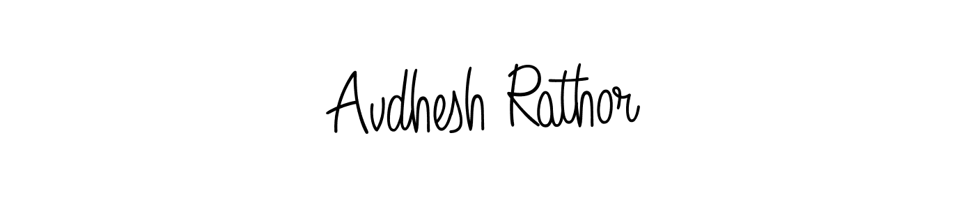 Avdhesh Rathor stylish signature style. Best Handwritten Sign (Angelique-Rose-font-FFP) for my name. Handwritten Signature Collection Ideas for my name Avdhesh Rathor. Avdhesh Rathor signature style 5 images and pictures png