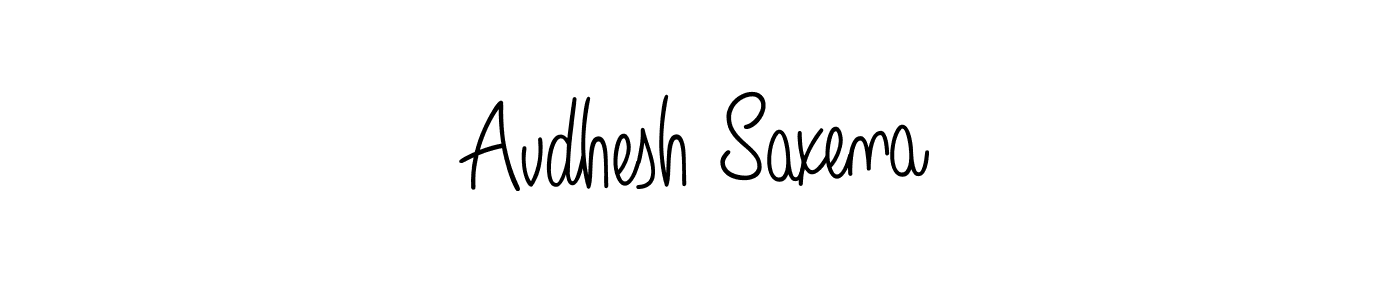 You should practise on your own different ways (Angelique-Rose-font-FFP) to write your name (Avdhesh Saxena) in signature. don't let someone else do it for you. Avdhesh Saxena signature style 5 images and pictures png