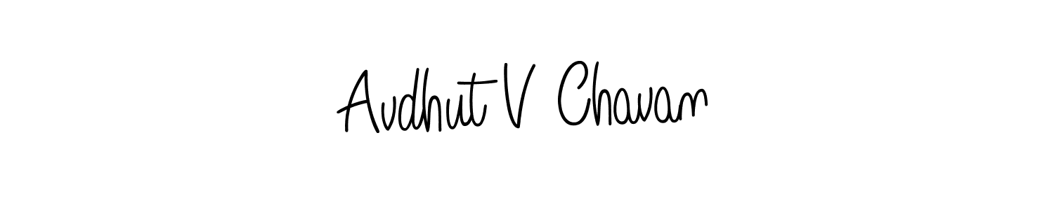 How to Draw Avdhut V Chavan signature style? Angelique-Rose-font-FFP is a latest design signature styles for name Avdhut V Chavan. Avdhut V Chavan signature style 5 images and pictures png