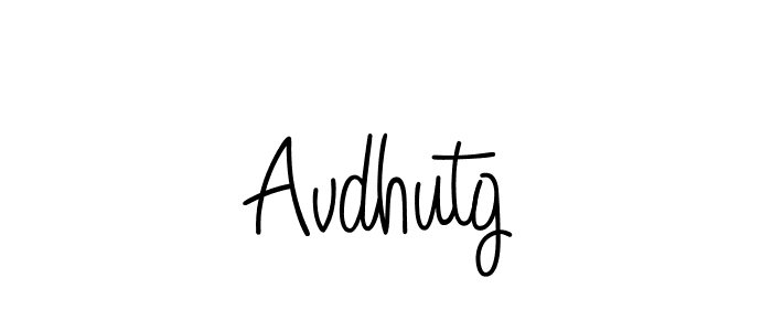 Avdhutg stylish signature style. Best Handwritten Sign (Angelique-Rose-font-FFP) for my name. Handwritten Signature Collection Ideas for my name Avdhutg. Avdhutg signature style 5 images and pictures png