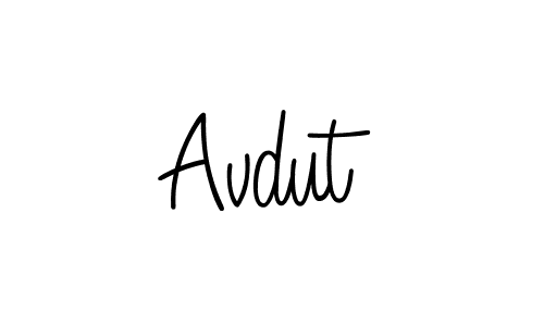 Avdut stylish signature style. Best Handwritten Sign (Angelique-Rose-font-FFP) for my name. Handwritten Signature Collection Ideas for my name Avdut. Avdut signature style 5 images and pictures png