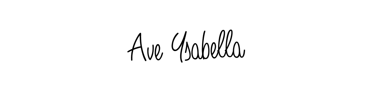 How to Draw Ave Ysabella signature style? Angelique-Rose-font-FFP is a latest design signature styles for name Ave Ysabella. Ave Ysabella signature style 5 images and pictures png