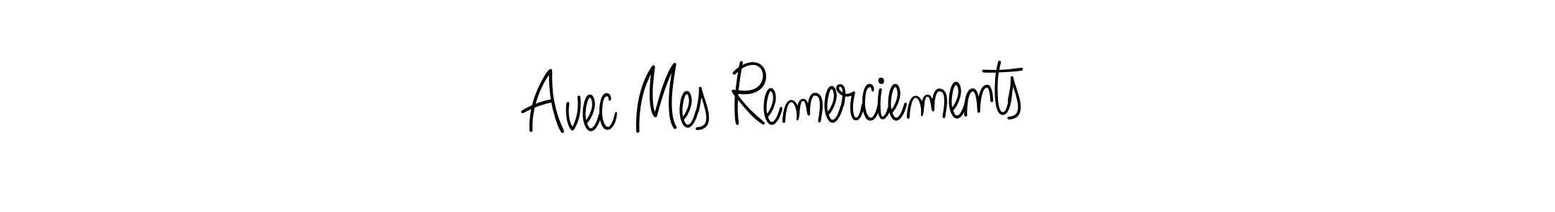 Also we have Avec Mes Remerciements name is the best signature style. Create professional handwritten signature collection using Angelique-Rose-font-FFP autograph style. Avec Mes Remerciements signature style 5 images and pictures png