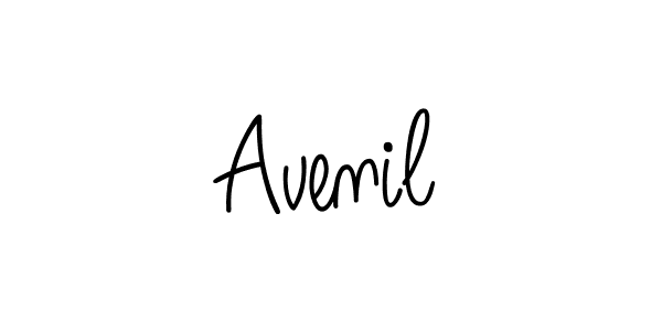 Avenil stylish signature style. Best Handwritten Sign (Angelique-Rose-font-FFP) for my name. Handwritten Signature Collection Ideas for my name Avenil. Avenil signature style 5 images and pictures png