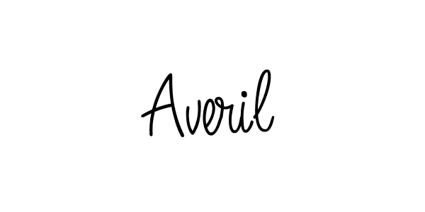 Use a signature maker to create a handwritten signature online. With this signature software, you can design (Angelique-Rose-font-FFP) your own signature for name Averil. Averil signature style 5 images and pictures png