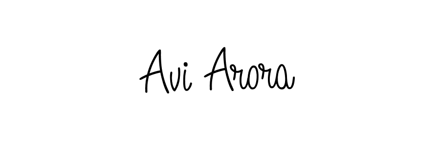 You should practise on your own different ways (Angelique-Rose-font-FFP) to write your name (Avi Arora) in signature. don't let someone else do it for you. Avi Arora signature style 5 images and pictures png