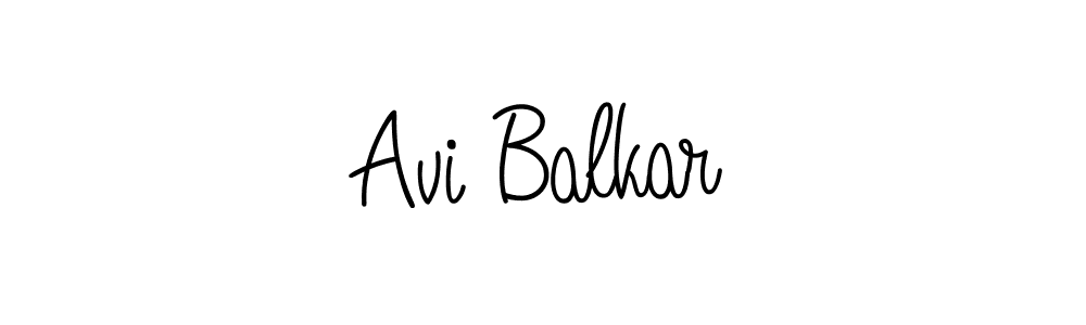 Avi Balkar stylish signature style. Best Handwritten Sign (Angelique-Rose-font-FFP) for my name. Handwritten Signature Collection Ideas for my name Avi Balkar. Avi Balkar signature style 5 images and pictures png