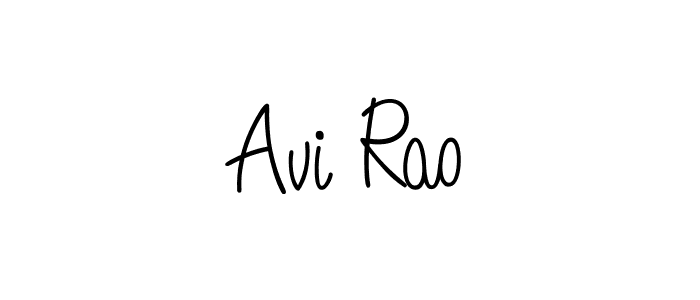 Best and Professional Signature Style for Avi Rao. Angelique-Rose-font-FFP Best Signature Style Collection. Avi Rao signature style 5 images and pictures png