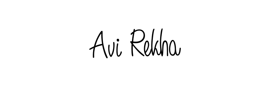 Best and Professional Signature Style for Avi Rekha. Angelique-Rose-font-FFP Best Signature Style Collection. Avi Rekha signature style 5 images and pictures png