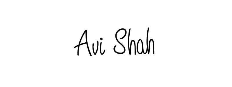 Use a signature maker to create a handwritten signature online. With this signature software, you can design (Angelique-Rose-font-FFP) your own signature for name Avi Shah. Avi Shah signature style 5 images and pictures png