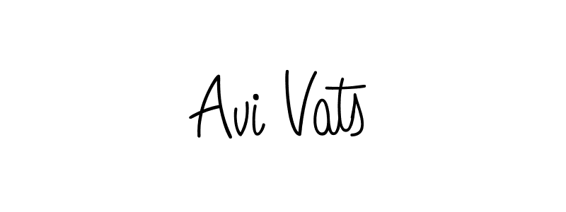 Design your own signature with our free online signature maker. With this signature software, you can create a handwritten (Angelique-Rose-font-FFP) signature for name Avi Vats. Avi Vats signature style 5 images and pictures png