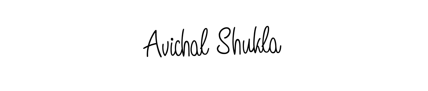 The best way (Angelique-Rose-font-FFP) to make a short signature is to pick only two or three words in your name. The name Avichal Shukla include a total of six letters. For converting this name. Avichal Shukla signature style 5 images and pictures png