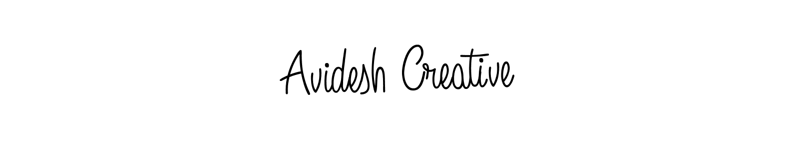 Avidesh Creative stylish signature style. Best Handwritten Sign (Angelique-Rose-font-FFP) for my name. Handwritten Signature Collection Ideas for my name Avidesh Creative. Avidesh Creative signature style 5 images and pictures png