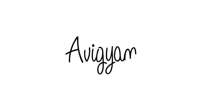 How to make Avigyan name signature. Use Angelique-Rose-font-FFP style for creating short signs online. This is the latest handwritten sign. Avigyan signature style 5 images and pictures png