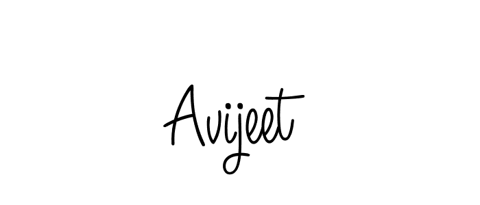 You should practise on your own different ways (Angelique-Rose-font-FFP) to write your name (Avijeet) in signature. don't let someone else do it for you. Avijeet signature style 5 images and pictures png