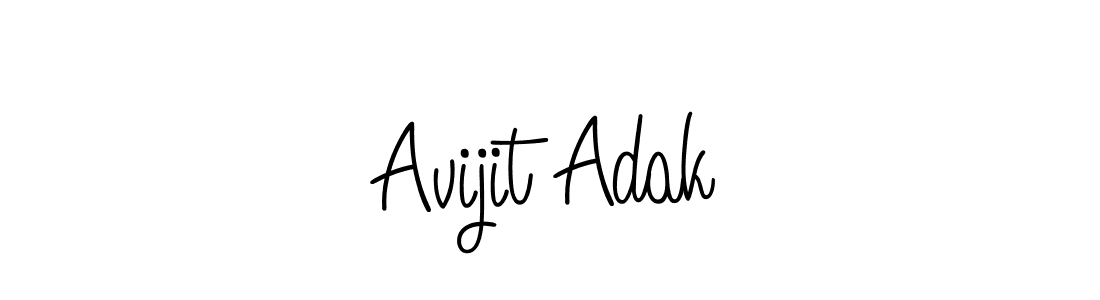 Angelique-Rose-font-FFP is a professional signature style that is perfect for those who want to add a touch of class to their signature. It is also a great choice for those who want to make their signature more unique. Get Avijit Adak name to fancy signature for free. Avijit Adak signature style 5 images and pictures png