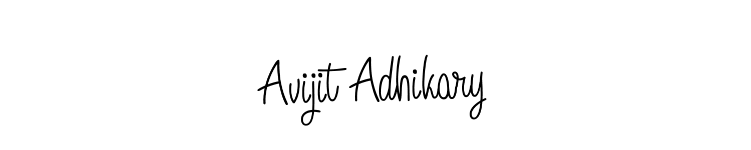 Create a beautiful signature design for name Avijit Adhikary. With this signature (Angelique-Rose-font-FFP) fonts, you can make a handwritten signature for free. Avijit Adhikary signature style 5 images and pictures png