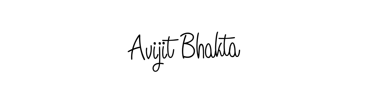 How to make Avijit Bhakta name signature. Use Angelique-Rose-font-FFP style for creating short signs online. This is the latest handwritten sign. Avijit Bhakta signature style 5 images and pictures png