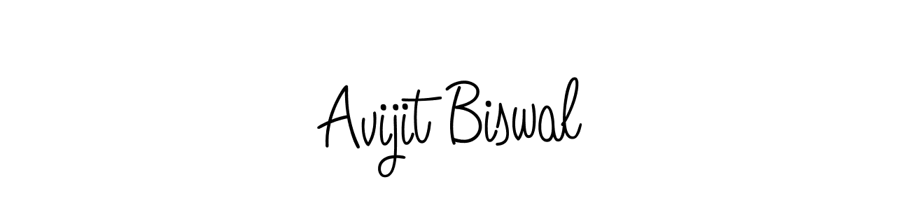 Use a signature maker to create a handwritten signature online. With this signature software, you can design (Angelique-Rose-font-FFP) your own signature for name Avijit Biswal. Avijit Biswal signature style 5 images and pictures png