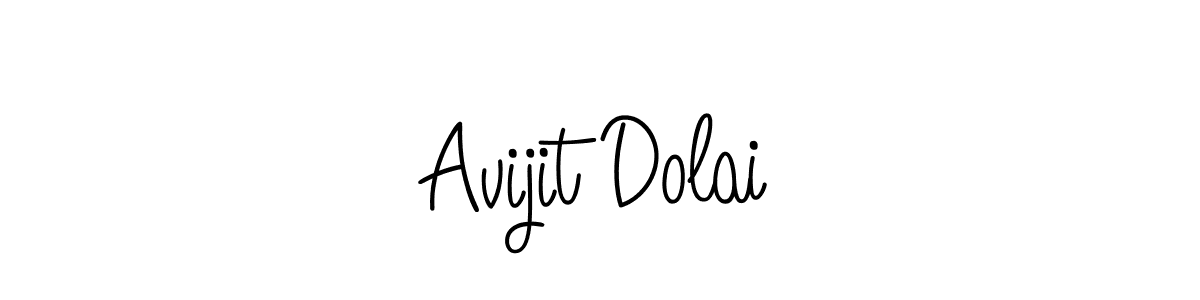 Avijit Dolai stylish signature style. Best Handwritten Sign (Angelique-Rose-font-FFP) for my name. Handwritten Signature Collection Ideas for my name Avijit Dolai. Avijit Dolai signature style 5 images and pictures png