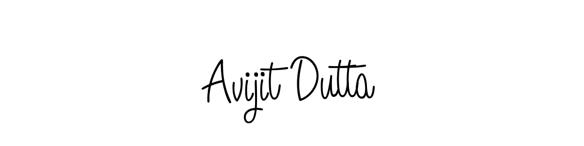 How to make Avijit Dutta signature? Angelique-Rose-font-FFP is a professional autograph style. Create handwritten signature for Avijit Dutta name. Avijit Dutta signature style 5 images and pictures png