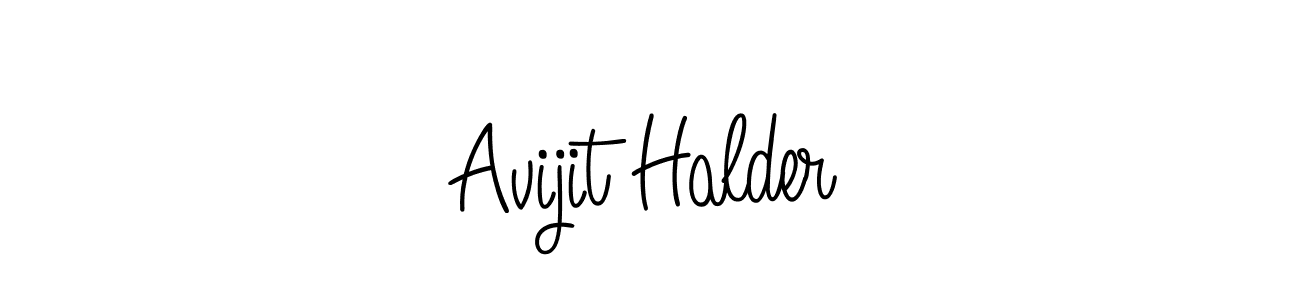 Use a signature maker to create a handwritten signature online. With this signature software, you can design (Angelique-Rose-font-FFP) your own signature for name Avijit Halder. Avijit Halder signature style 5 images and pictures png