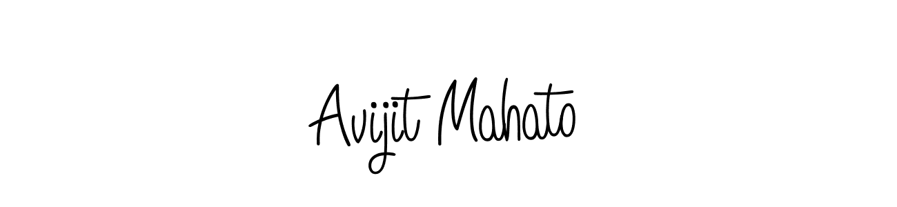 How to make Avijit Mahato name signature. Use Angelique-Rose-font-FFP style for creating short signs online. This is the latest handwritten sign. Avijit Mahato signature style 5 images and pictures png