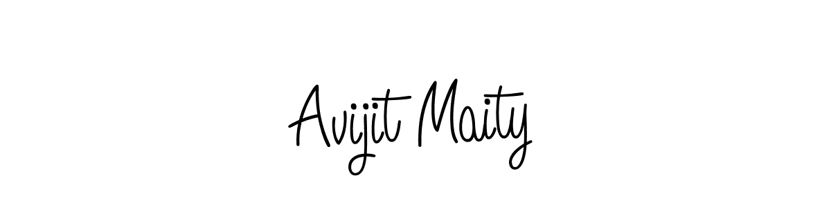 Also we have Avijit Maity name is the best signature style. Create professional handwritten signature collection using Angelique-Rose-font-FFP autograph style. Avijit Maity signature style 5 images and pictures png