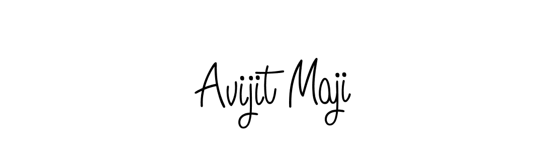 The best way (Angelique-Rose-font-FFP) to make a short signature is to pick only two or three words in your name. The name Avijit Maji include a total of six letters. For converting this name. Avijit Maji signature style 5 images and pictures png