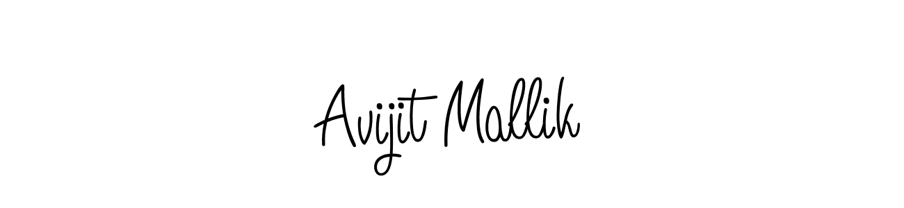 Create a beautiful signature design for name Avijit Mallik. With this signature (Angelique-Rose-font-FFP) fonts, you can make a handwritten signature for free. Avijit Mallik signature style 5 images and pictures png