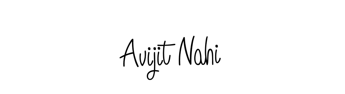 The best way (Angelique-Rose-font-FFP) to make a short signature is to pick only two or three words in your name. The name Avijit Nahi include a total of six letters. For converting this name. Avijit Nahi signature style 5 images and pictures png