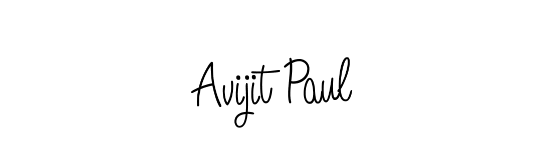 Use a signature maker to create a handwritten signature online. With this signature software, you can design (Angelique-Rose-font-FFP) your own signature for name Avijit Paul. Avijit Paul signature style 5 images and pictures png