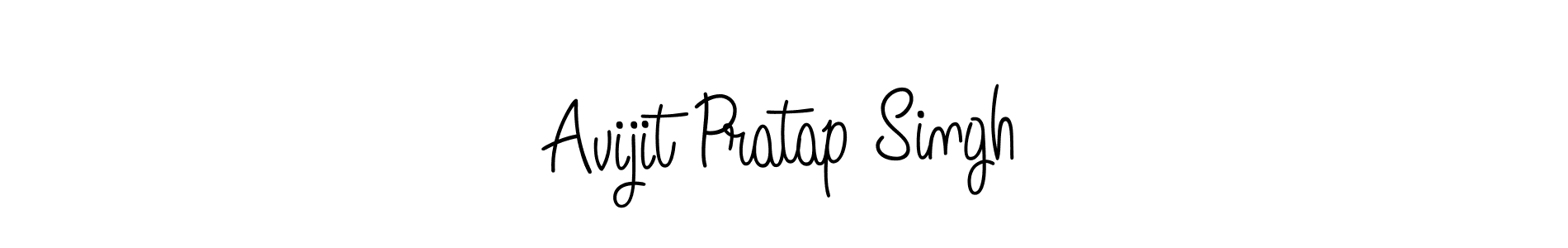 The best way (Angelique-Rose-font-FFP) to make a short signature is to pick only two or three words in your name. The name Avijit Pratap Singh include a total of six letters. For converting this name. Avijit Pratap Singh signature style 5 images and pictures png