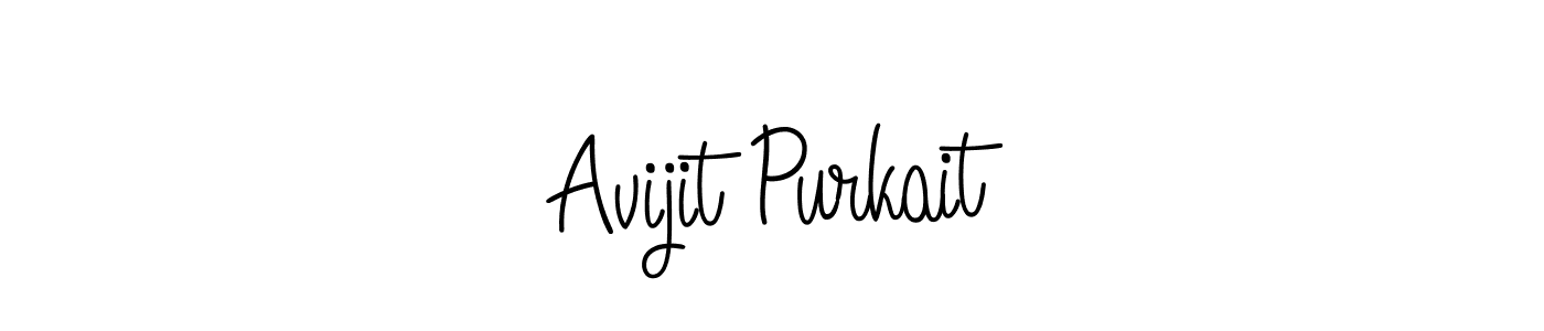 Also we have Avijit Purkait name is the best signature style. Create professional handwritten signature collection using Angelique-Rose-font-FFP autograph style. Avijit Purkait signature style 5 images and pictures png