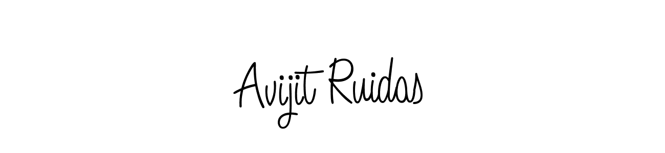 Create a beautiful signature design for name Avijit Ruidas. With this signature (Angelique-Rose-font-FFP) fonts, you can make a handwritten signature for free. Avijit Ruidas signature style 5 images and pictures png