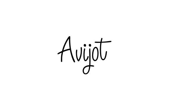 How to make Avijot name signature. Use Angelique-Rose-font-FFP style for creating short signs online. This is the latest handwritten sign. Avijot signature style 5 images and pictures png