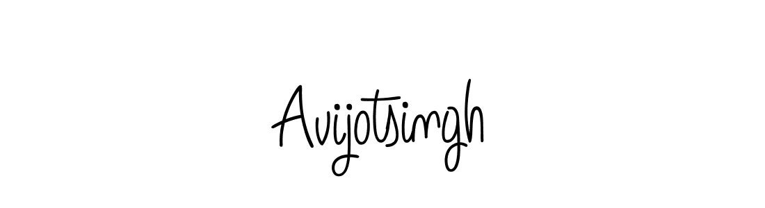 Use a signature maker to create a handwritten signature online. With this signature software, you can design (Angelique-Rose-font-FFP) your own signature for name Avijotsingh. Avijotsingh signature style 5 images and pictures png