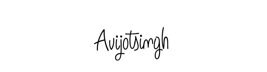 Use a signature maker to create a handwritten signature online. With this signature software, you can design (Angelique-Rose-font-FFP) your own signature for name Avijotsingh. Avijotsingh signature style 5 images and pictures png