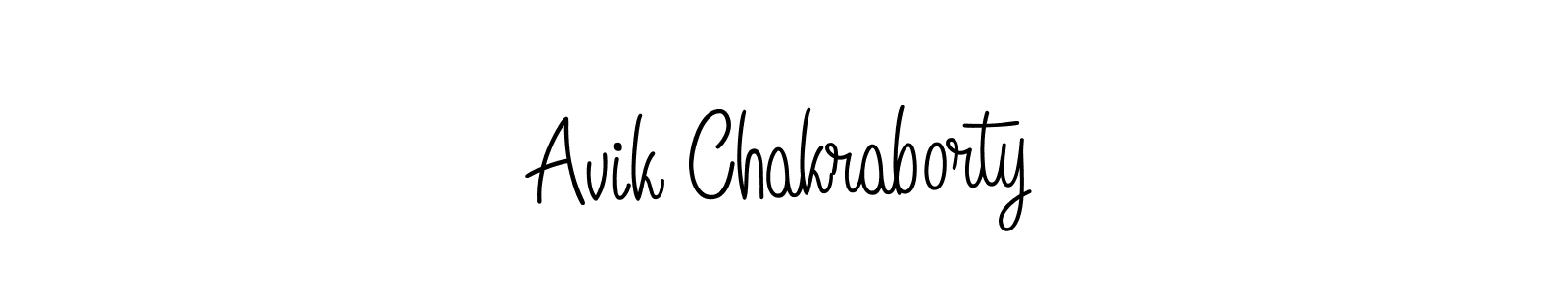 How to make Avik Chakraborty signature? Angelique-Rose-font-FFP is a professional autograph style. Create handwritten signature for Avik Chakraborty name. Avik Chakraborty signature style 5 images and pictures png